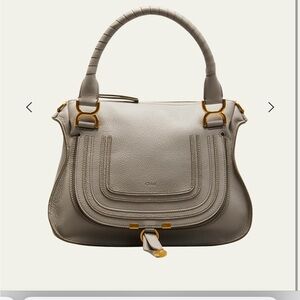 CHLOE Gray Leather Handbag